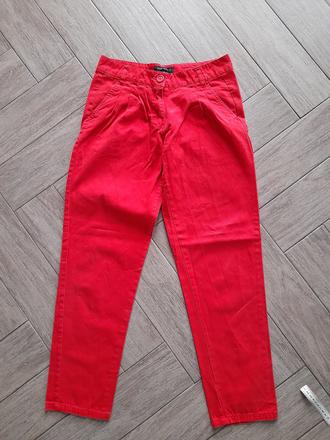 Červené riflovinové "mrkváče", zn. gate, vel.36, gate,36