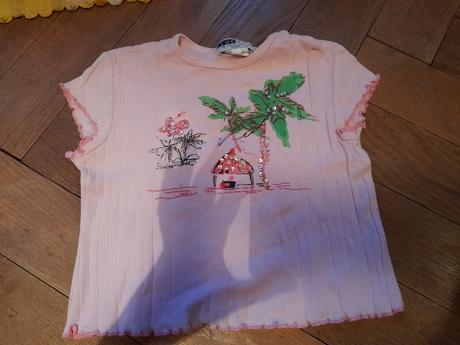 Dětské tričko růžové s obrázkem, 86