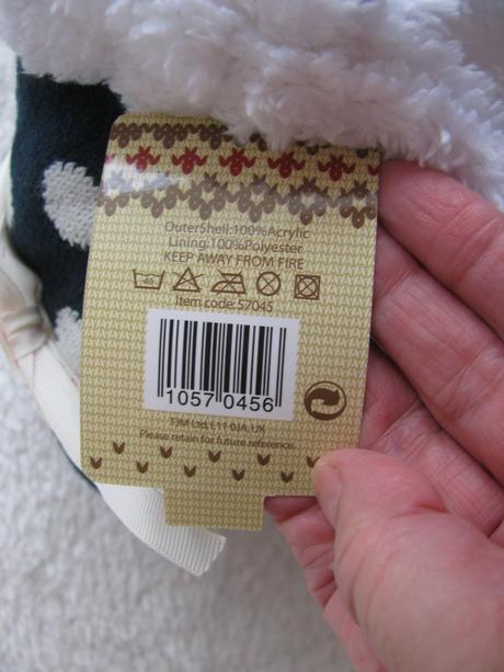 Vlněné pantofle s vnitřní kožešinou s protiskluzy, 