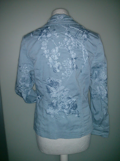 Sako s výšivkou, s