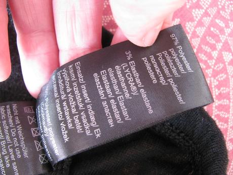 Černé pružné podvlékací legíny tchibo, tchibo,s