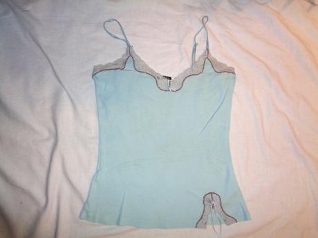 Pěkný tyrkysový top s krajkou, la senza,38