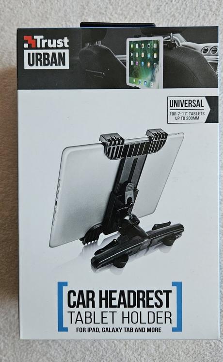 Držák na tablet do auta na opěrku hlavy+odvlhčovač, 