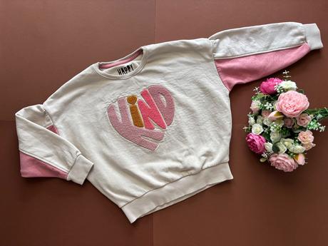 K1/ mikina béžová- v.6/7 let, f&f,122