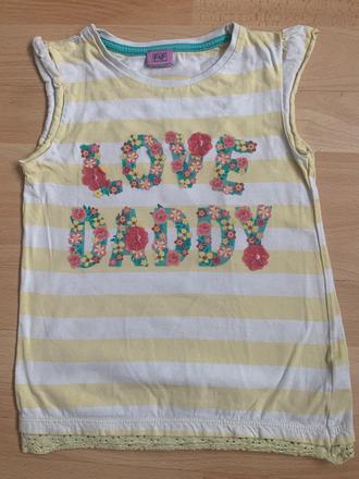 Tílko & tričko love daddy f&fvel. 122/128, f&f,122