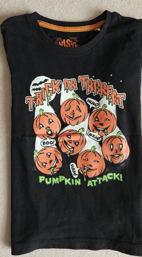 2x chlapecké tričko, halloween a vánoční, 110/116, pepco,110