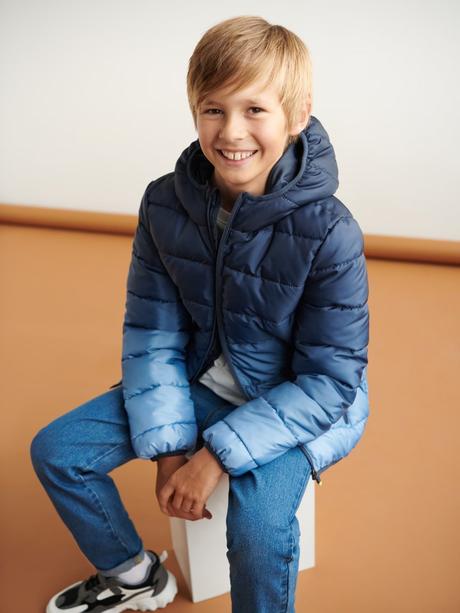 Ombre bunda modrá přechodová jarní / podzimní, sinsay,152