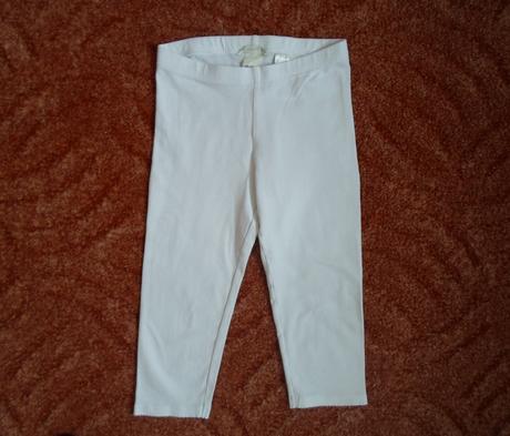 Bílé legíny legínky, h&m,122
