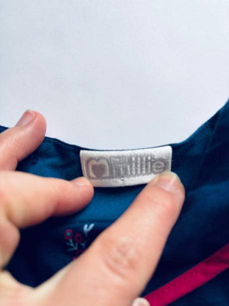 Ob/ šaty modré s květy - v.122, smile,122