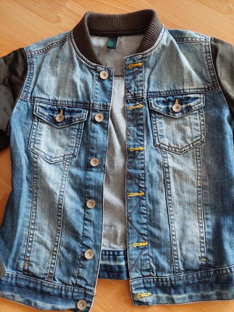 Riflová bunda zn. benetton, benetton,134