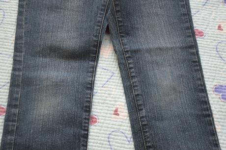 Elastické džíny s kamínky, regulace v pase, c&a,128