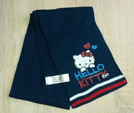 Tmavě modrá šála s hello kitty, sanrio
