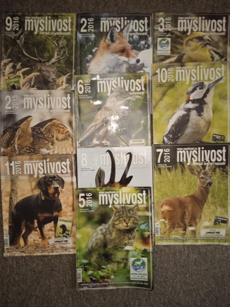 Časopis myslivost rok 2015,2016, 