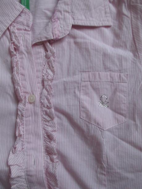 Košilová halenka na knoflíčky 7-8 let, benetton,134