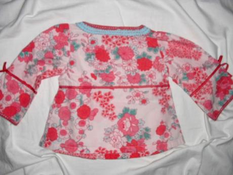 Luxusní květovaná zavinovací košile, monsoon,80