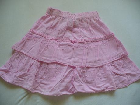 Bavlněná sukně s ozdobným lemem a nitkami vel. 122, 122