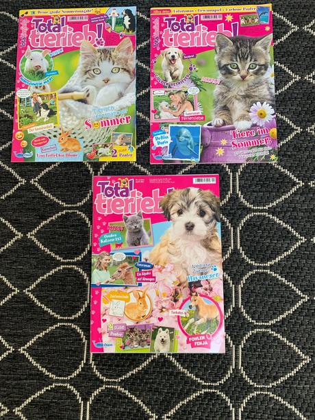 Sada figúrok zvierat, časopisov a zošitov, 