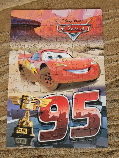 10x puzzle s bleskem mc queenem/cars,