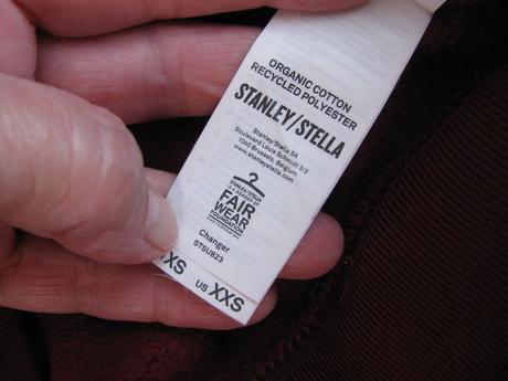 Bavlněná vínová mikina, xs