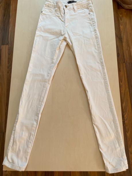 Bílé úzké skinny džíny, vel xxs, anarchy, xs