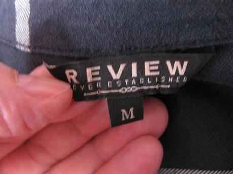 Modrá bavlněná košilová halenka review, review,m