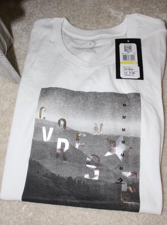 Bílé tričko vel. m, converse,m