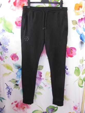 Černé sportovní kalhoty, tepláky cropp/unisex, m