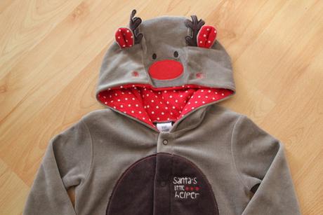 Vánoční kostým "sobík, sob" vel. 12-18 měs.,