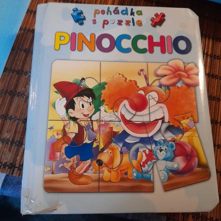 Puzhle knížka pinocchio pro dězi,