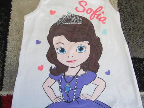 Letní tričko pro holku vel.122 zn.disney sofia, disney,122