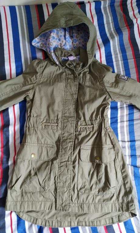 Khaki delší kabát /parka pro malou parádnici 110cm, dopodopo,110