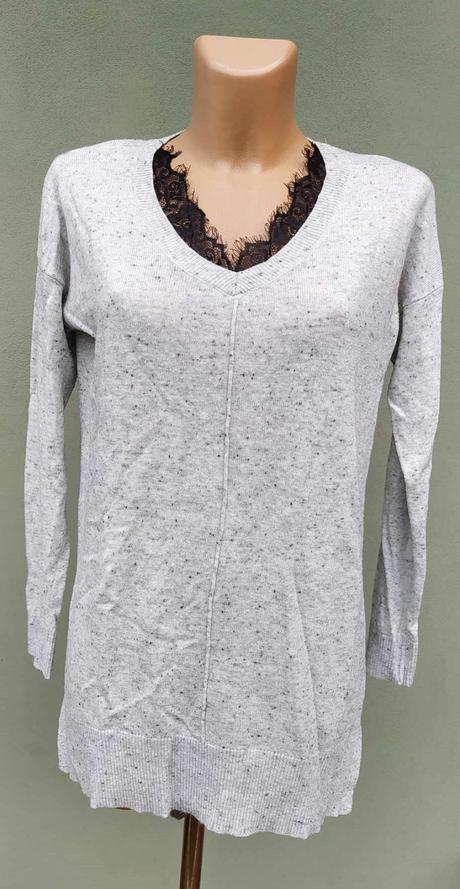 Tenký volný delší svetr myhailys - vel.s, s