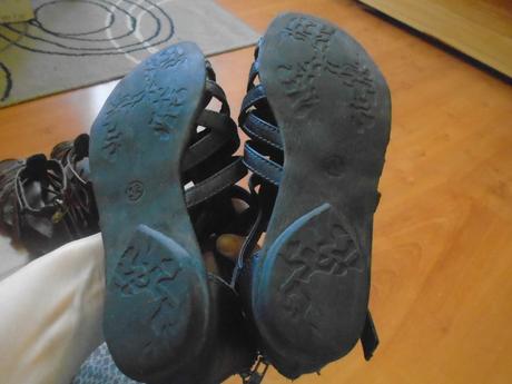 Černé sandálky-gladiátorky vel. 32, marco tozzi,32