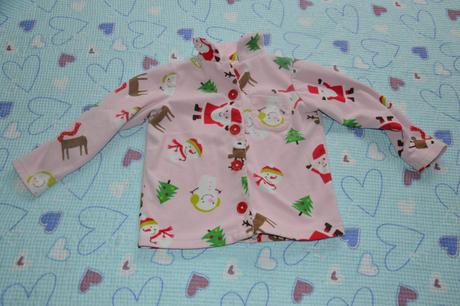 Fleesový pyžamový kabátek, vánoční veselé obrázky, carter's,104