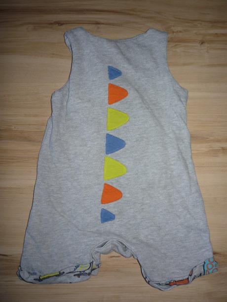 Kraťasový overal s dinosaurem, mothercare,68