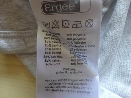 Světle šedé tepláky, vel. 86, ergee,86