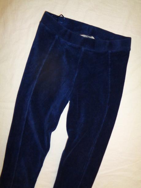 Krásné modré manžestrové legíny, tu,164