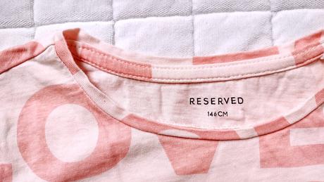 Růžové triko love, reserved,146