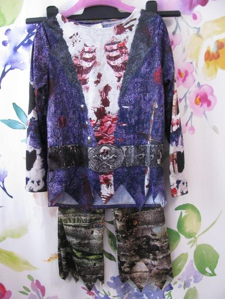 Dětský kostým zombie pirátka, 