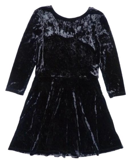 Sametové černé šaty vel. 134/140, h&m,140