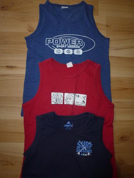 Letní nátělníky, vel.134/140, 134