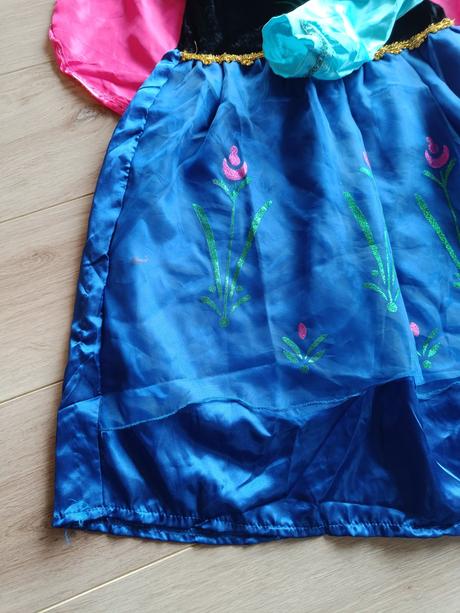 Kostým princezny anny - frozen, vel 134/140,