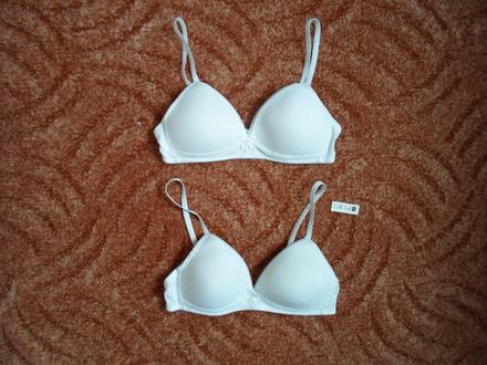 Bílá dívčí podprsenka 65b, 65b