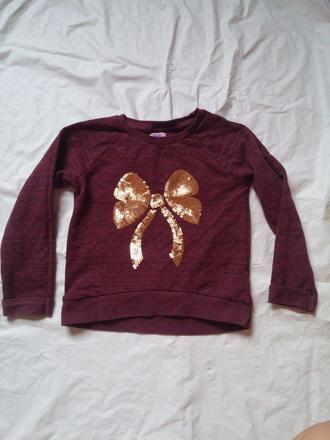 Mikina s flitrovou mašlí, f&f,104