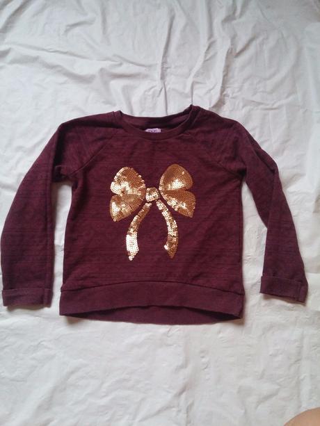 Mikina s flitrovou mašlí, f&f,104