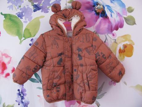 Luxusní zimní bunda s kapucí s vnitřní kožešinkou, george,80