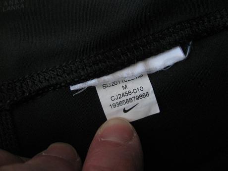 Dámské černé legíny s barevnými vsadkami nike, nike,m