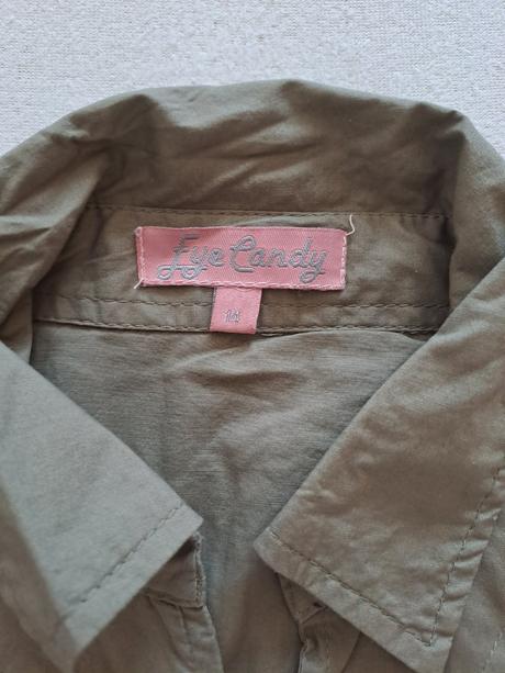 Dívčí košile s krátkým rukávem s kamínky, vel. m, m