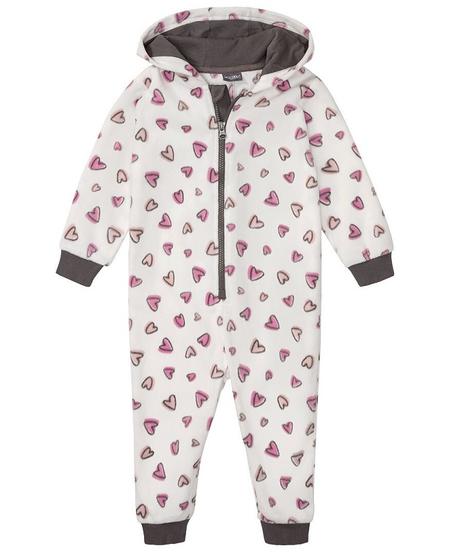 Srdíčkový overal fleecový smetanový vel. 98/104, lupilu,98 / 104