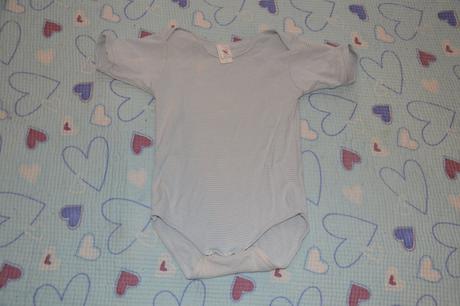 Bavlněné body krátký rukáv prouhaté, c&a,92